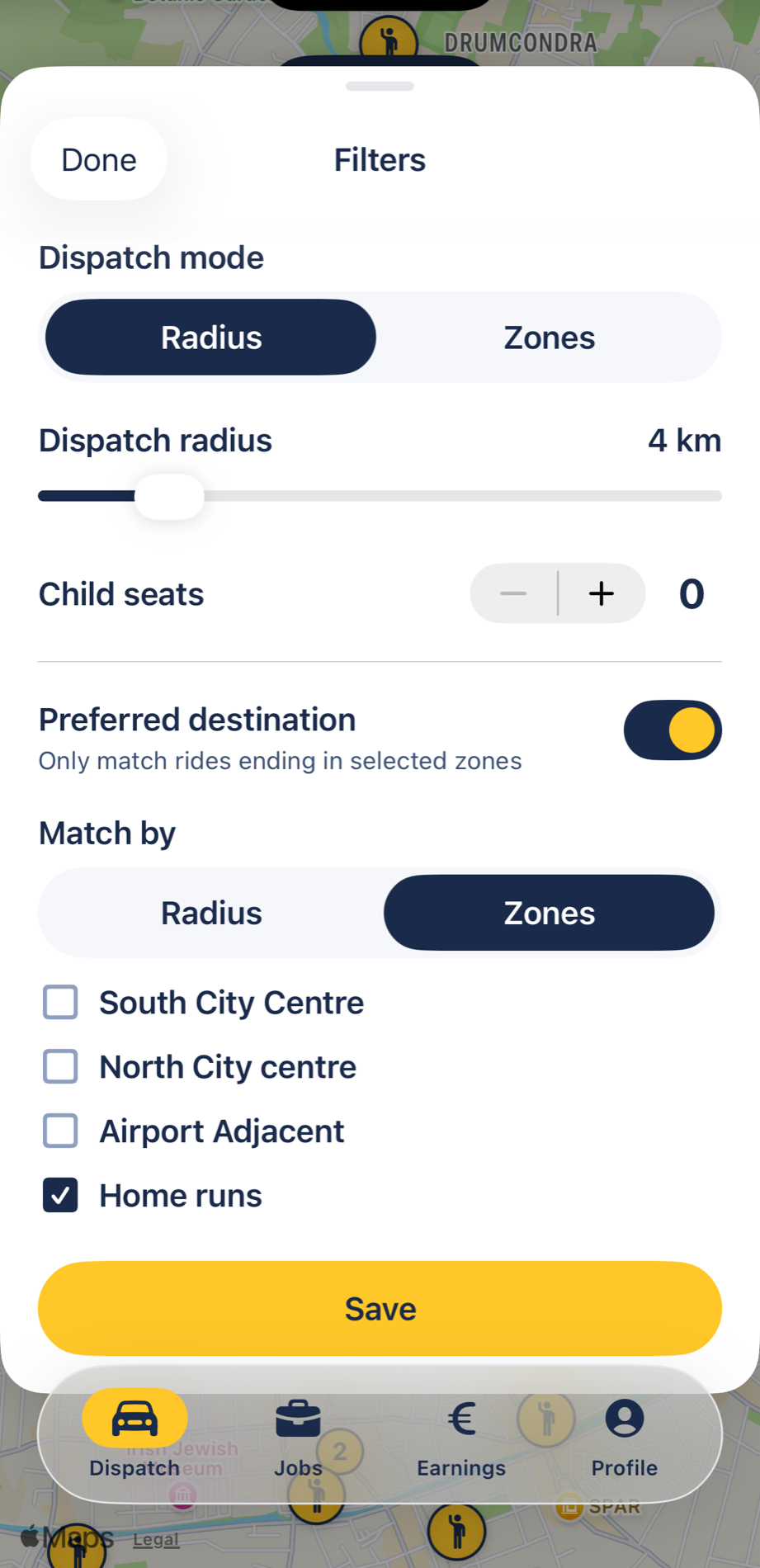 Driver · patches: FairTaxi on iPhone